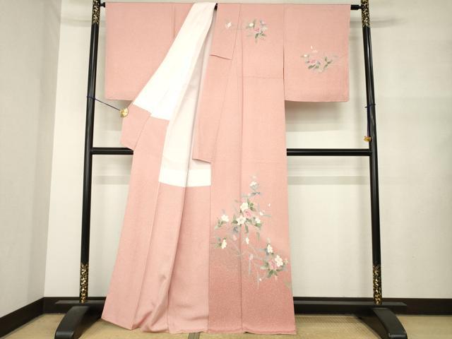 平和屋着物●訪問着 友禅 花籬文 正絹 逸品 未使用 AABM5798ck