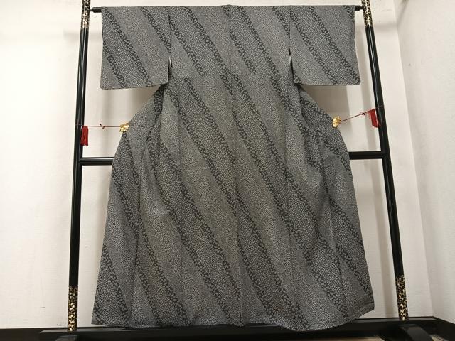 平和屋着物●江戸小紋 草花文 やまと誂製 正絹 逸品 未使用 AABM6189ph