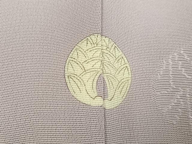 平和屋着物●上質な小紋 流水草花文 正絹 逸品 AABM6192ph