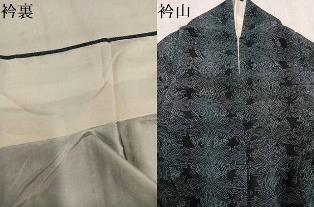 平和屋着物●銀座きしや 小紋 花尽くし たとう紙付き 正絹 逸品 AABM6214ph