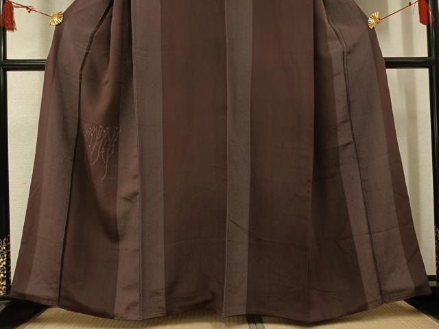 平和屋着物●訪問着 お召地 草木文 正絹 逸品 AABM6215ph
