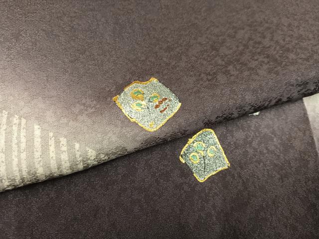 平和屋着物●訪問着 箔散らし 暈し染め 金銀彩 正絹 逸品 AABM6269ph