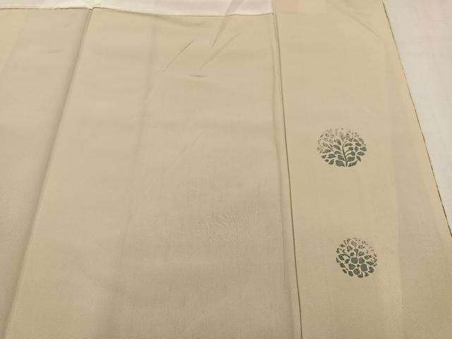 平和屋着物●訪問着 ぜんまい紬 花唐草文 正絹 逸品 未使用 AABM6271ph