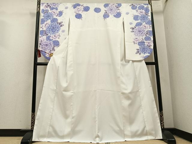 平和屋着物●小振袖 二尺袖 花尽くし 洗える着物 AABM6287ph
