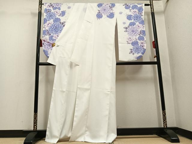 平和屋着物●小振袖 二尺袖 花尽くし 洗える着物 AABM6287ph