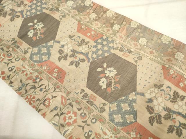 平和屋着物◎六通柄袋帯 花間道 正絹 逸品 AABM6523od