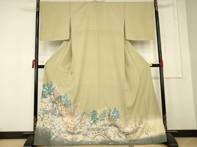平和屋着物●豪華色留袖 風景文 暈し染め 正絹 逸品 AABM6586cs
