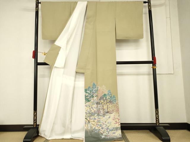 平和屋着物●豪華色留袖 風景文 暈し染め 正絹 逸品 AABM6586cs