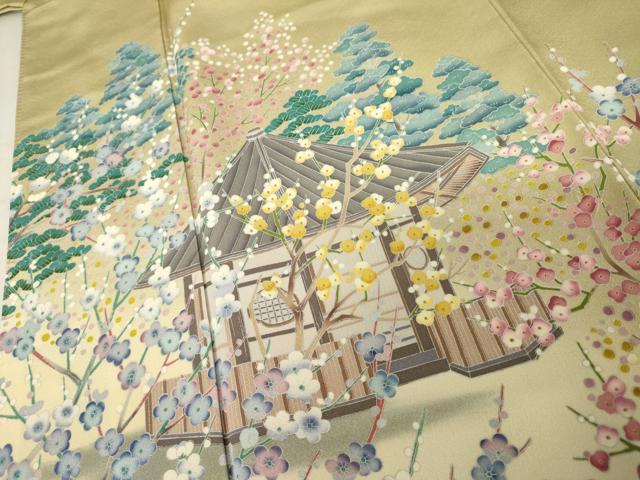 平和屋着物●豪華色留袖 風景文 暈し染め 正絹 逸品 AABM6586cs