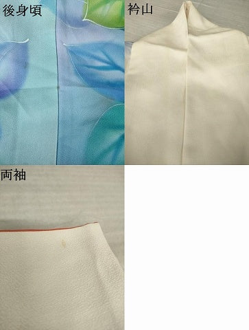 平和屋着物●訪問着 紫陽花 アジサイ 暈し染め 正絹 逸品 AABM6646ck