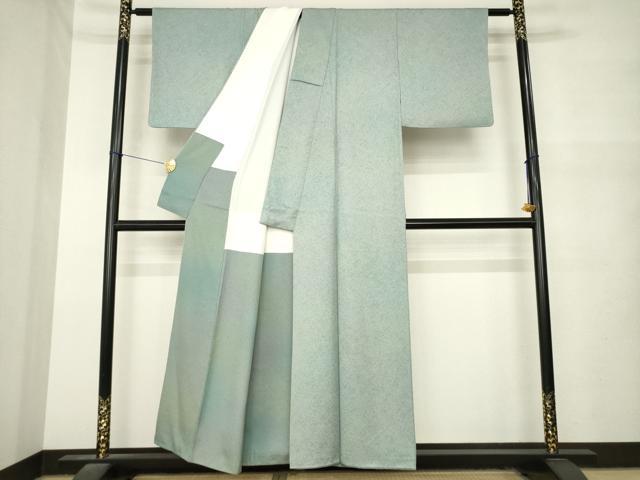 平和屋着物●上質な小紋 霞暈し 正絹 逸品 AABM6702ck