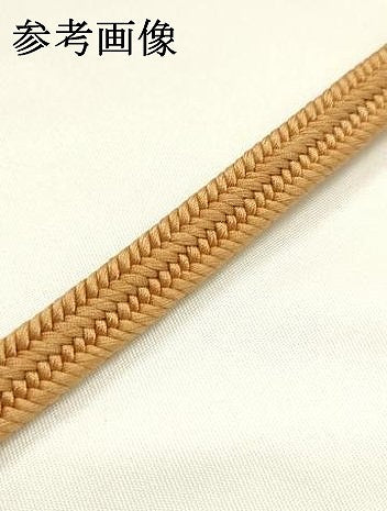 平和屋着物●極上 有職組紐道明 帯締め 冠組 赤朽葉色 宮内庁御用 国立博物館御用 東京芸術大学御用 逸品 AABM6802ay