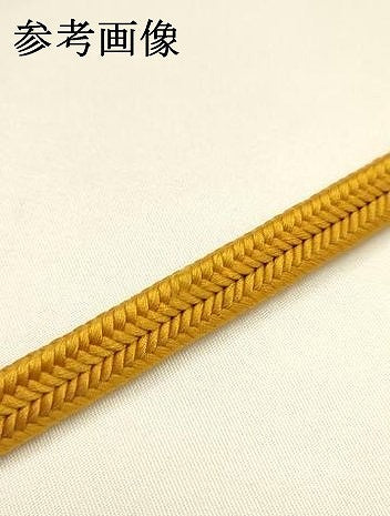 平和屋着物●極上 有職組紐道明 帯締め 冠組 蜜柑色 宮内庁御用 国立博物館御用 東京芸術大学御用 逸品 AABM6813ay