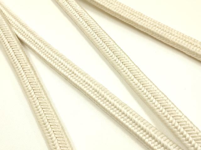 平和屋着物●極上 有職組紐道明 帯締め 冠組 象牙色 宮内庁御用 国立博物館御用 東京芸術大学御用 逸品 AABM6816ay