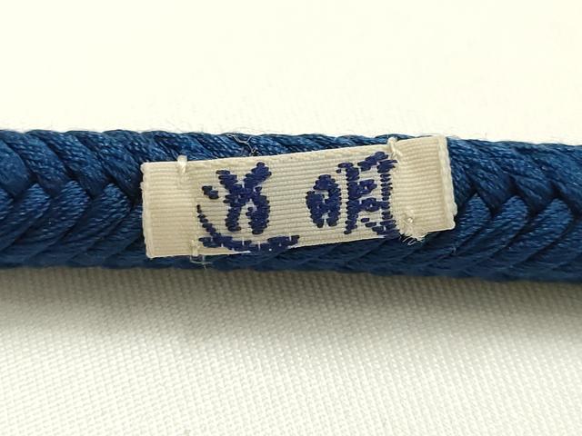 平和屋着物●極上 有職組紐道明 帯締め 奈良組 藍色 宮内庁御用 国立博物館御用 東京芸術大学御用 逸品 AABM6839ay