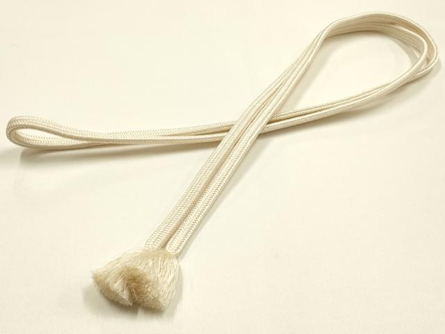 平和屋着物●極上 有職組紐道明 帯締め 冠組 象牙色 宮内庁御用 国立博物館御用 東京芸術大学御用 逸品 AABM6856ay