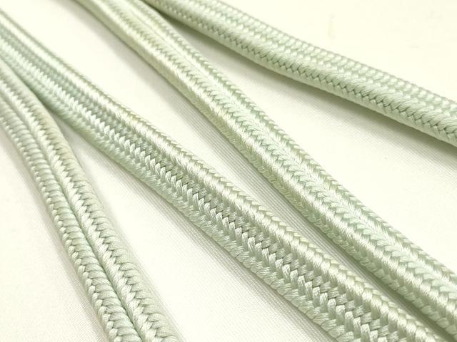 平和屋着物●極上 有職組紐道明 帯締め 冠組 白緑色 宮内庁御用 国立博物館御用 東京芸術大学御用 逸品 AABM6876ay