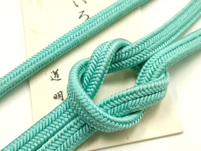 平和屋着物●極上 有職組紐道明 帯締め 冠組 青磁色 宮内庁御用 国立博物館御用 東京芸術大学御用 逸品 AABM6887ay