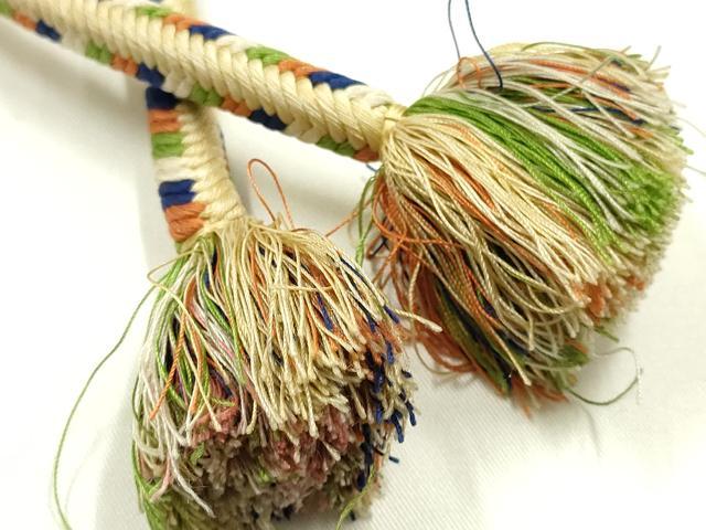 平和屋着物●極上 有職組紐道明 帯締め 奈良組 宮内庁御用 国立博物館御用 東京芸術大学御用 逸品 AABM6891ay