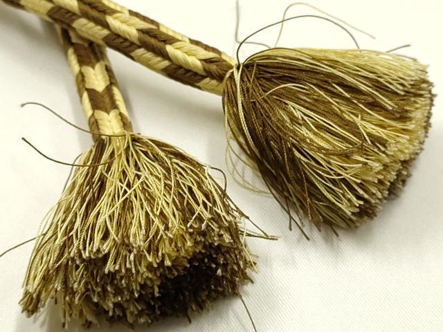 平和屋着物●極上 有職組紐道明 帯締め 丸源氏組 宮内庁御用 国立博物館御用 東京芸術大学御用 逸品 AABM6895ay