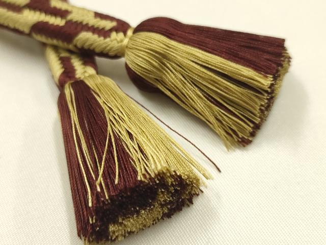 平和屋着物●極上 有職組紐道明 帯締め 御岳組 宮内庁御用 国立博物館御用 東京芸術大学御用 逸品 AABM6896ay