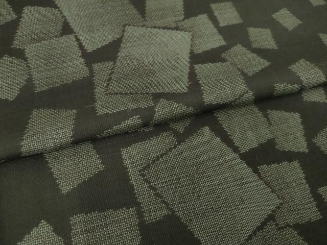 平和屋着物●本場大島紬 9マルキ 色紙重ね間道 正絹 逸品 AABM7049ck