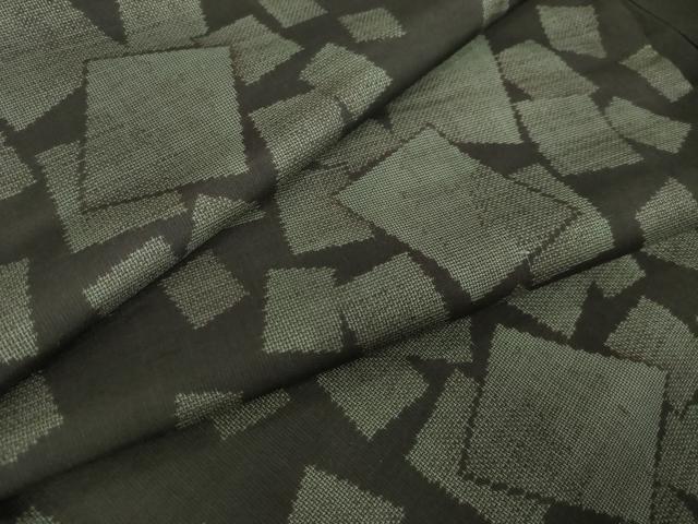 平和屋着物●本場大島紬 9マルキ 色紙重ね間道 正絹 逸品 AABM7049ck