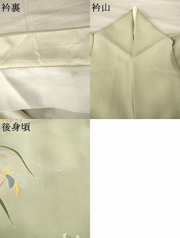 平和屋着物●豪華色留袖 友禅 作家物 鴛鴦飾花文 正絹 逸品 AABM7064ck