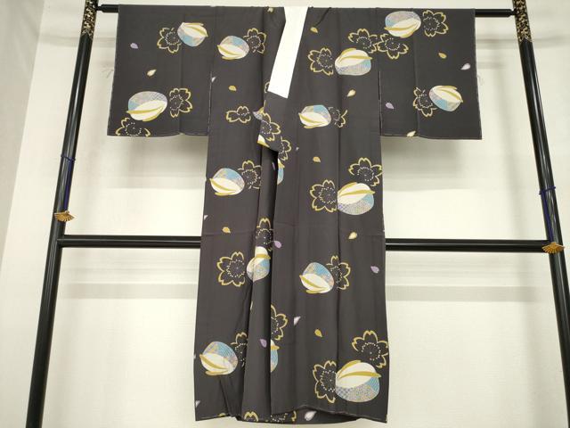 平和屋着物●長襦袢 無双仕立て ぽっくり下駄 兎 正絹 逸品 AABM7069ck