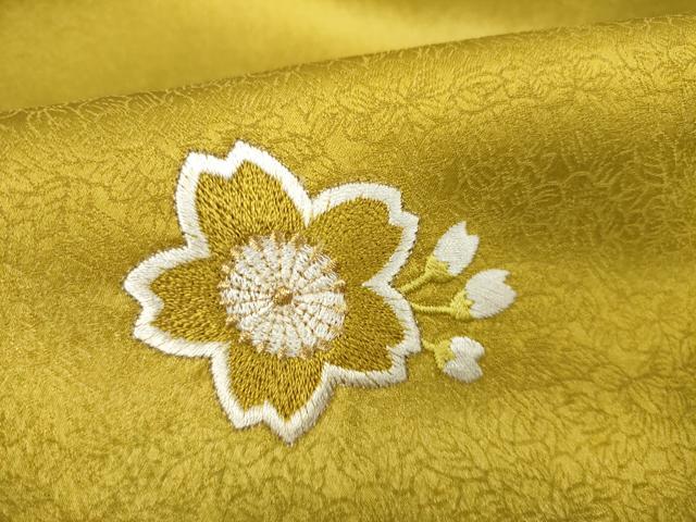 平和屋着物●小振袖 二尺袖 刺繍 流水文 暈し染め 洗える着物 AABM7095ck