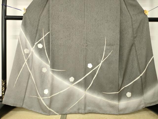 平和屋着物●訪問着 駒刺繍 雪輪 雪芝文 暈し染め 金彩 正絹 逸品 AABM7099ck