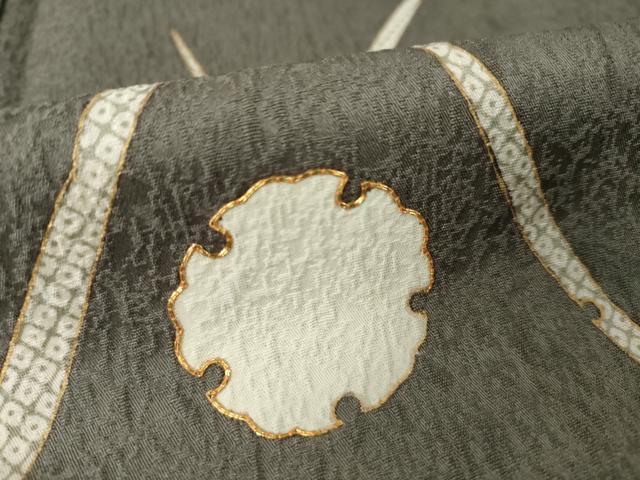 平和屋着物●訪問着 駒刺繍 雪輪 雪芝文 暈し染め 金彩 正絹 逸品 AABM7099ck