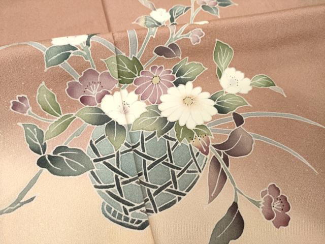平和屋着物●訪問着 友禅 花籬文 暈し染め 正絹 逸品 AABM7114ck