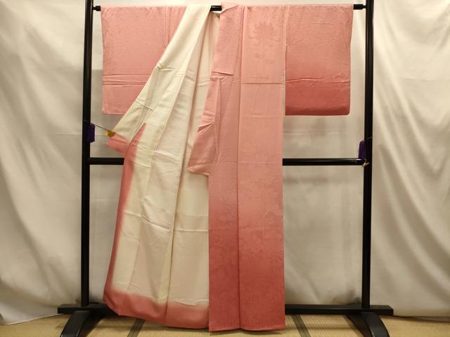 平和屋着物■訪問着 乱菊地紋 暈し染め 正絹 逸品 AABM7483sx