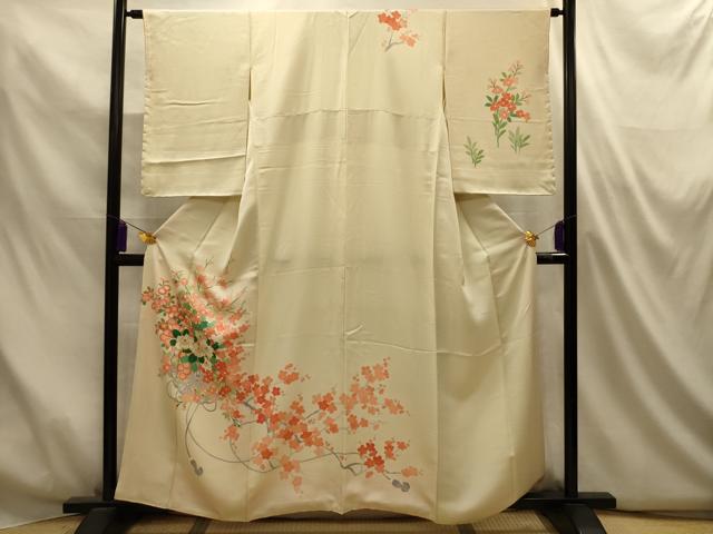 平和屋着物■訪問着 刺繍 花鏡裏文 金糸 金彩 正絹 逸品 AABM7485sx