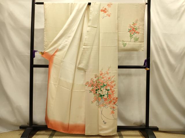 平和屋着物■訪問着 刺繍 花鏡裏文 金糸 金彩 正絹 逸品 AABM7485sx
