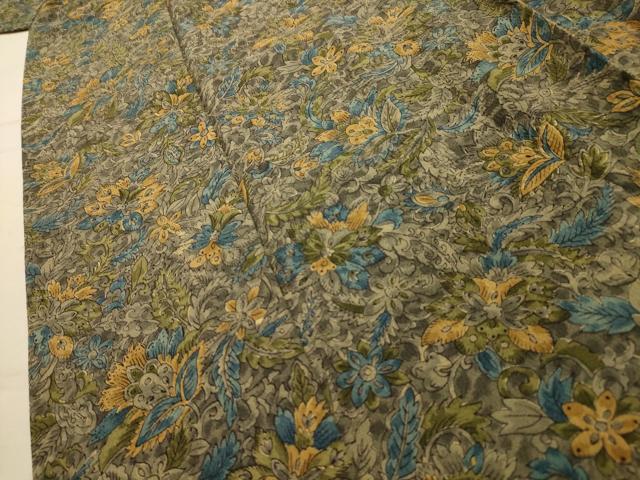 平和屋着物■上質な小紋 更紗花文 正絹 逸品 AABM7494sx