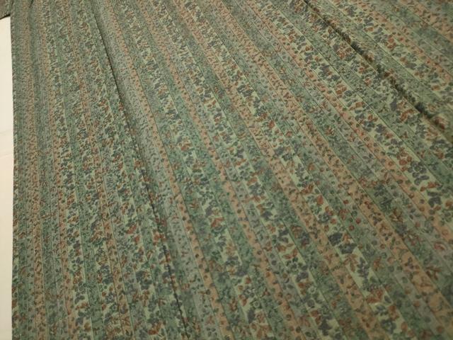 平和屋着物■上質な小紋 紬地 花間道 正絹 逸品 AABM7520sx