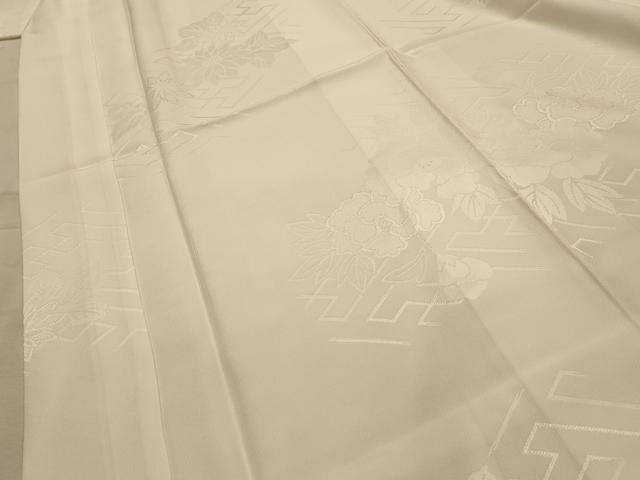 平和屋着物■長襦袢 袷 草花地紋 正絹 逸品 AABM7551sx