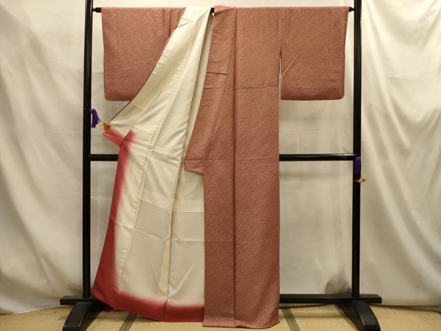 平和屋着物■江戸小紋 草花文 正絹 逸品 AABM7567sx