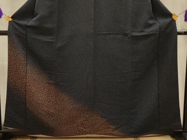 平和屋着物■色留訪問着 霞文 鬼しぼ縮緬 正絹 逸品 AABM7570sx