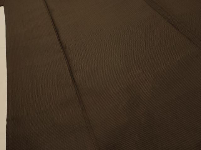 平和屋着物■男性 お召 幾何学文様 正絹 逸品 AABM7631sx