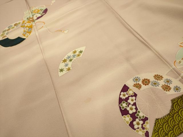 平和屋着物■訪問着 仕覆花文 暈し染め 金彩 正絹 逸品 AABM7647sx