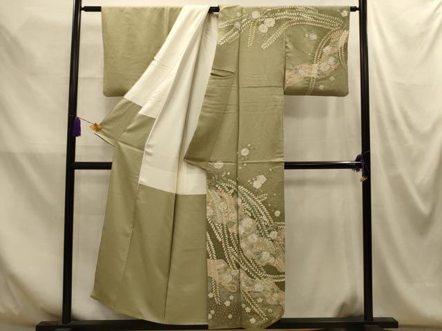 平和屋着物■訪問着 辻が花 絞り 暈し染め 正絹 逸品 AABM7648sx