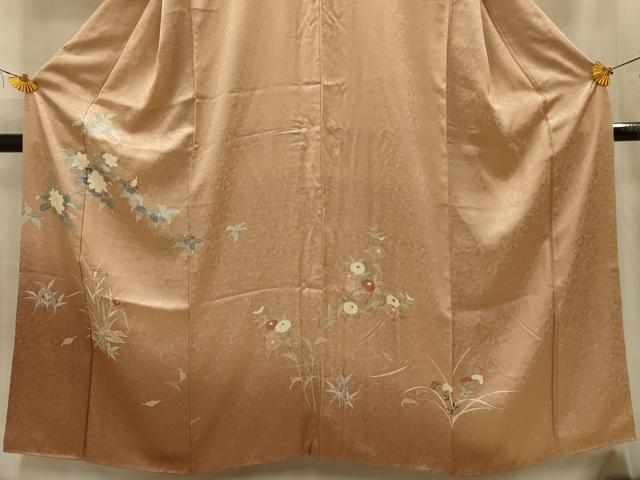 平和屋着物■訪問着 枝花文 暈し染め 正絹 逸品 AABM7649sx