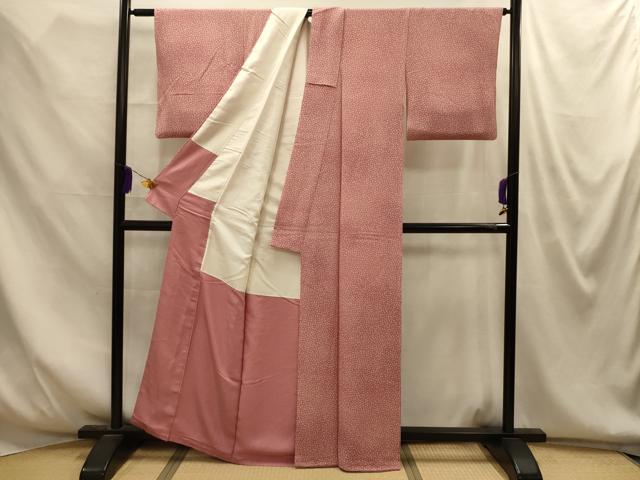 平和屋着物■江戸小紋 作家物 舞花文 正絹 逸品 AABM7658sx
