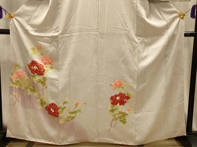 平和屋着物■訪問着 枝花文 暈し染め 正絹 逸品 AABM7681sx