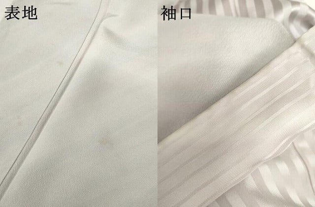 平和屋着物●染色作家 斉藤三才 小紋 斜縞 正絹 逸品 AABM8023cs