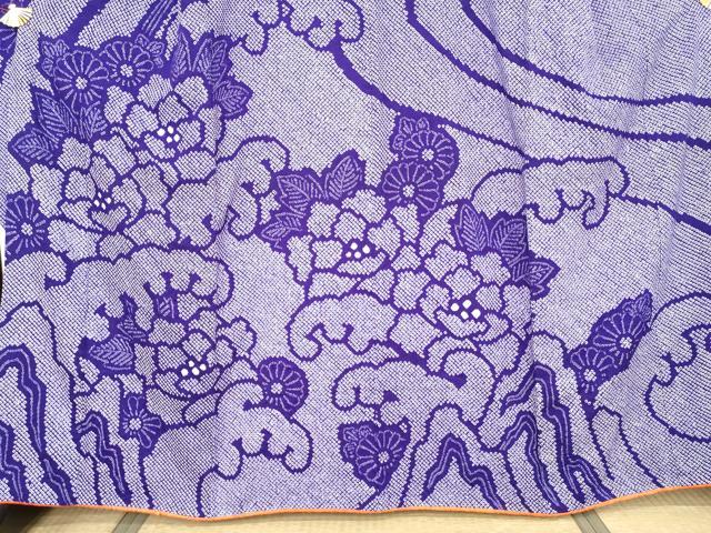 平和屋着物●豪華振袖 総絞り 立波草花文 正絹 逸品 AABM8048cs