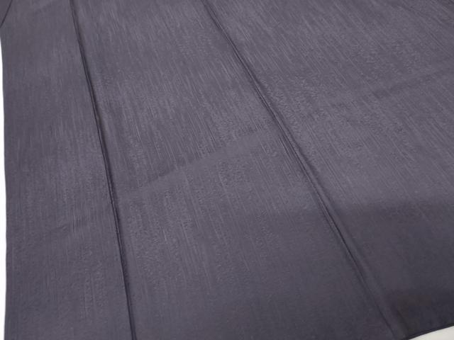 平和屋着物●上質な色無地 縞地紋 紺藍色 正絹 逸品 AABM8060cs